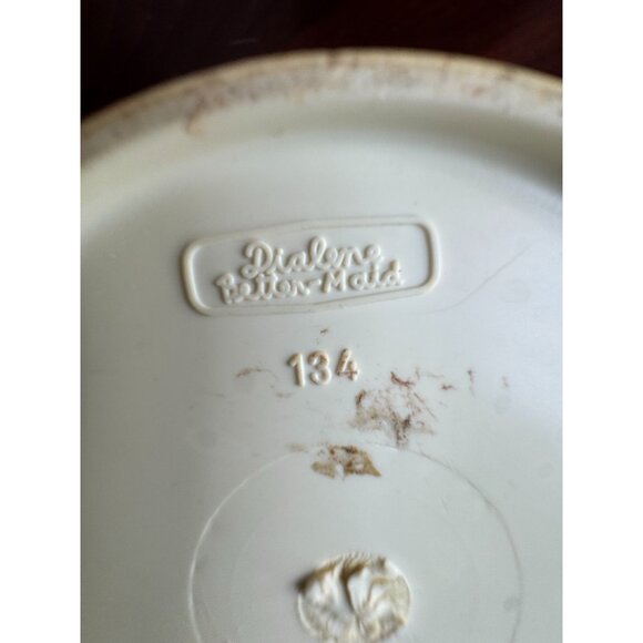 Dialene Better-Maid England Plastic Blue & Ivory Planter With Raised Design 5" V - Picture 6 of 15